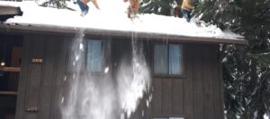 shoveling - Priest Lake, Idaho