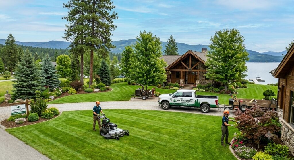 Professional landscape maintenance services in North Idaho