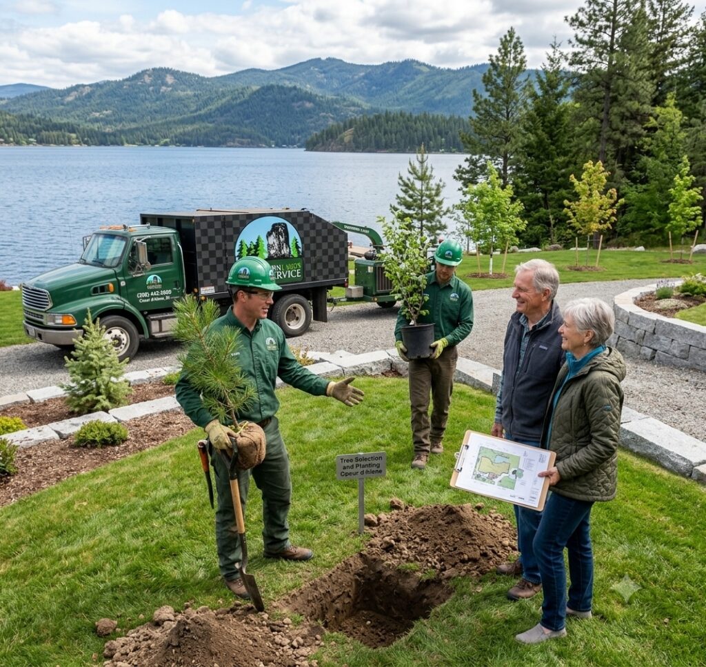 Professional tree selection and planting Coeur d'Alene services